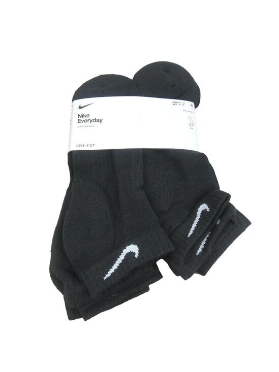 Nike Other - Nike Everyday Cushion Low Socks Black 6 Pack Mens Size 8-12 NEW